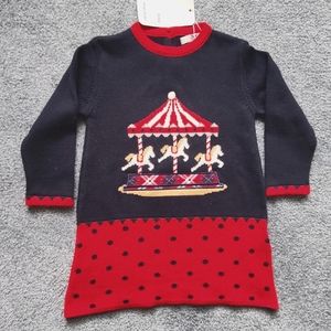 Cotton/wool girl knit dress by Dr.Kid